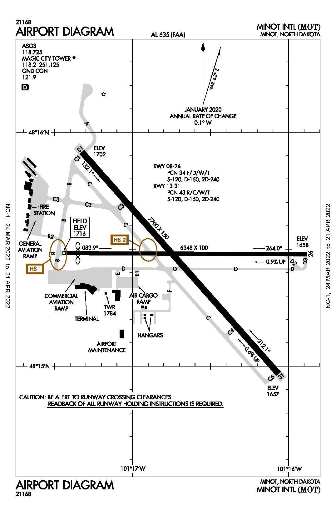 MOT Airport Diagram